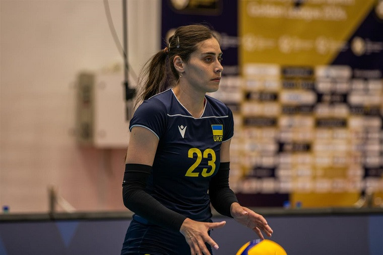 Yuliia Dymar with Ukraine